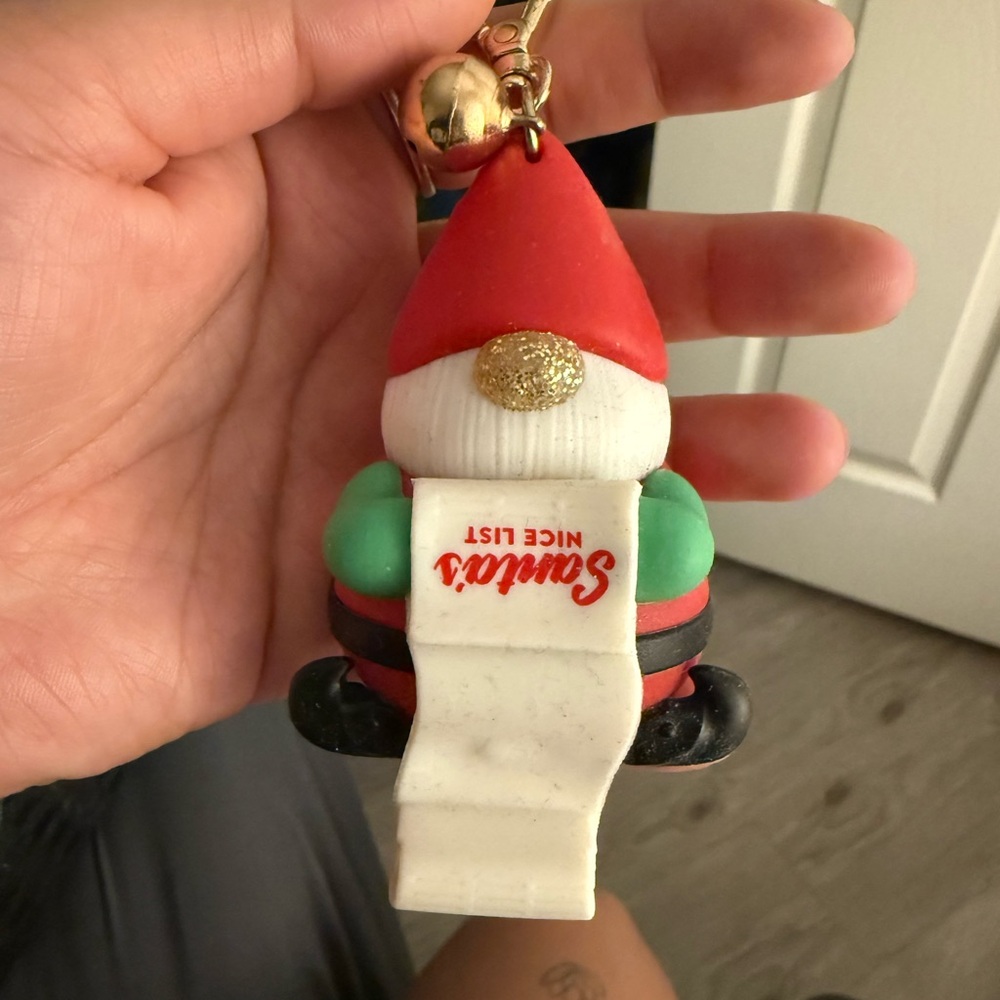 Bath & Body Works Festive Gnome Ornament with Red Hat
